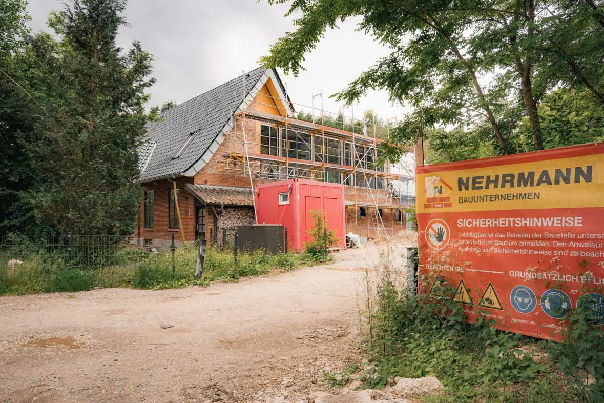 Sanierungsprojekt von Nehrmann während der Bauphase